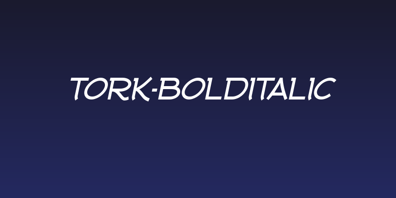 Tork-BoldItalic Social Header
