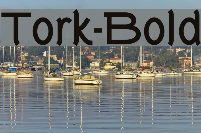 Tork-Bold Font examples