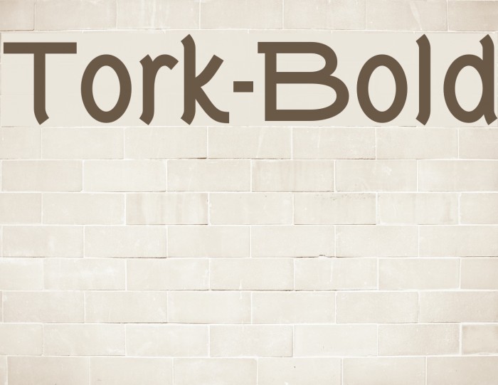Tork-Bold Font examples
