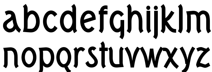 Tork-Bold Font LOWERCASE