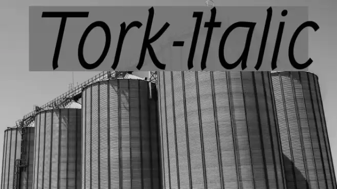 Tork-Italic フォント examples