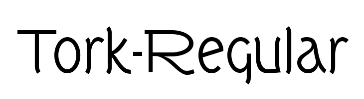 Tork-Regular  font caratteri gratis