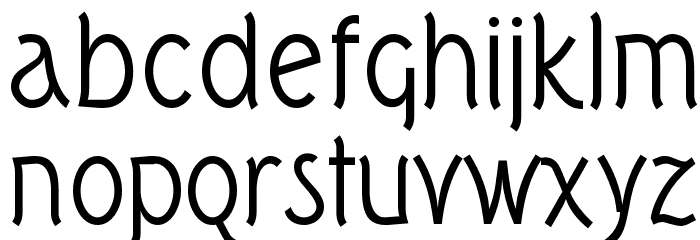 Tork-Regular Font LOWERCASE
