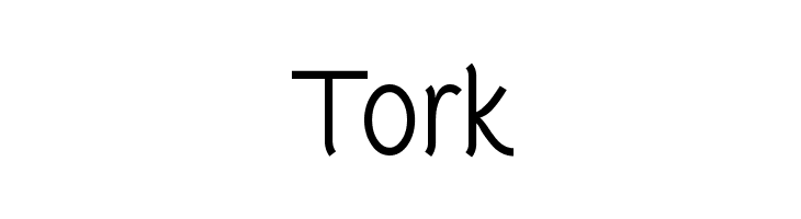 Tork  免费字体下载