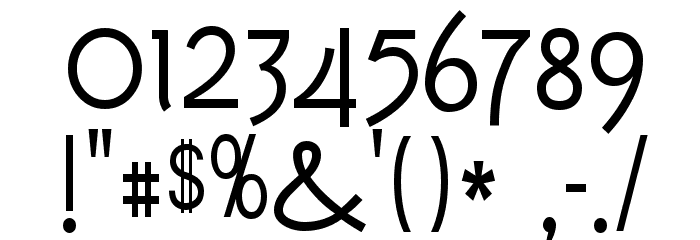 Tork Font OTHER CHARS