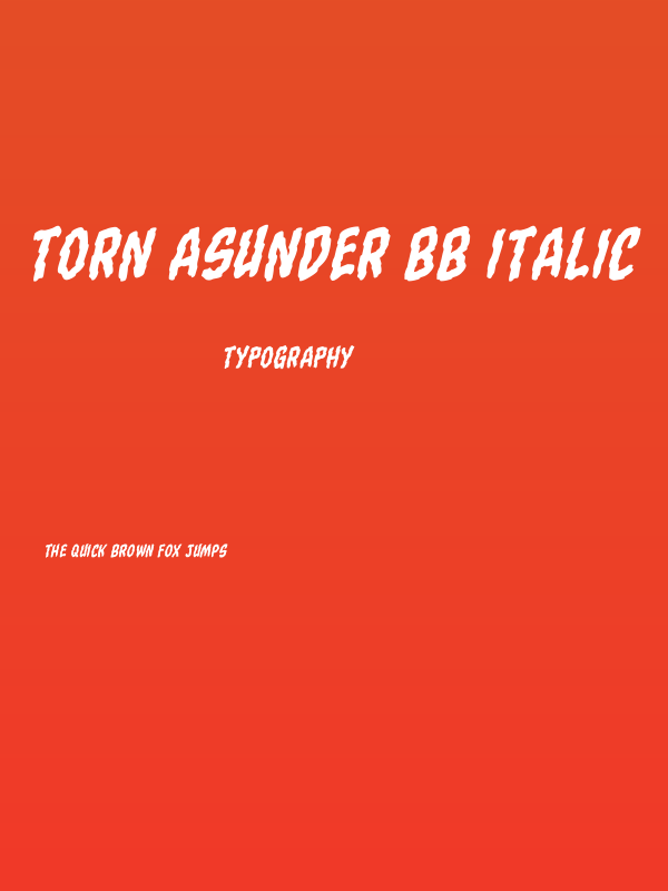 Torn Asunder BB Italic Poster