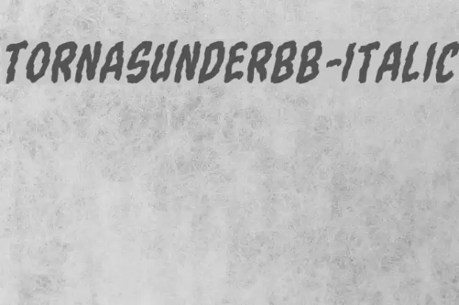 TornAsunderBB-Italic Font examples