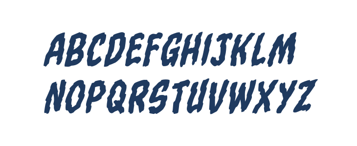 TornAsunderBB-Italic Lowercase