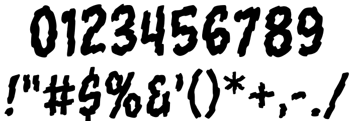 TornAsunderBB-Regular Font OTHER CHARS