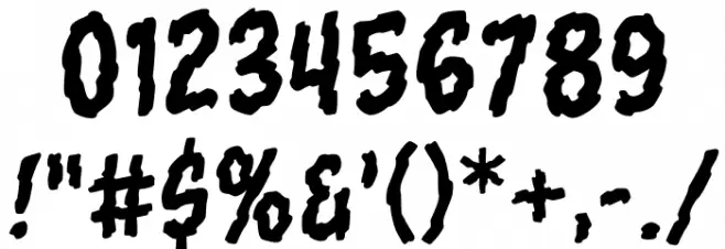 TornAsunderBB-Regular Font OTHER CHARS