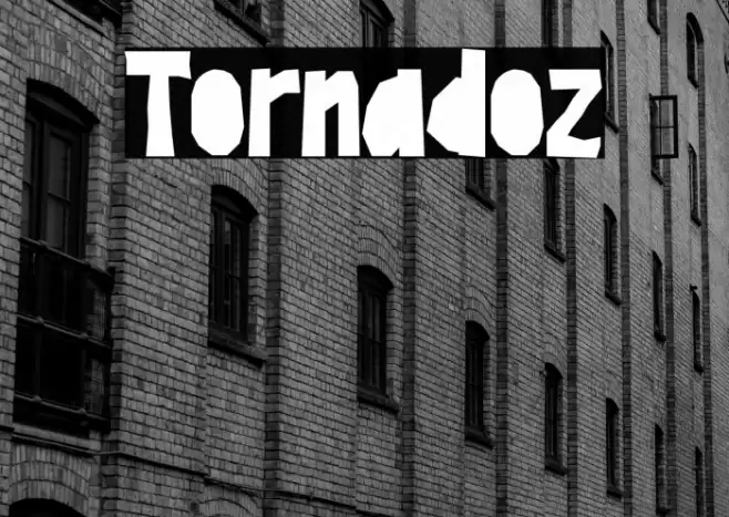 Tornadoz Schriftart examples