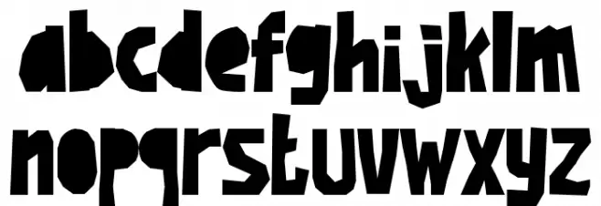 Tornadoz Schriftart Kleinbuchstaben