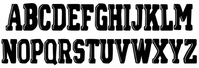 Toronto College Font UPPERCASE