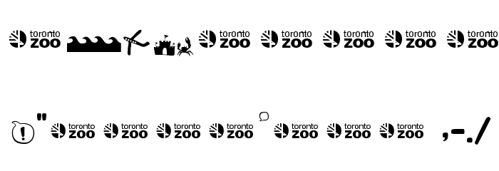 Toronto Zoo Penguins Font OTHER CHARS