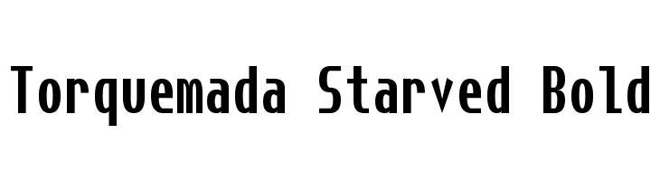 Torquemada Starved Bold Font