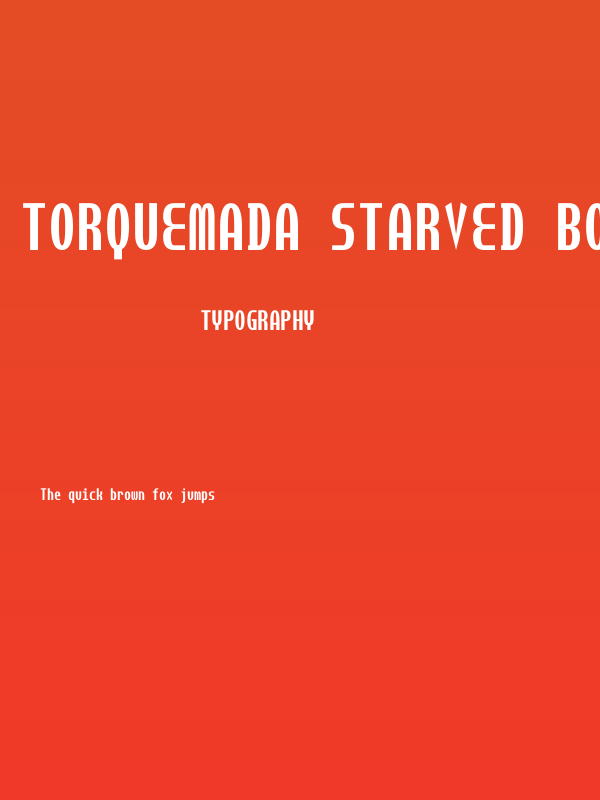Torquemada Starved Bold Poster