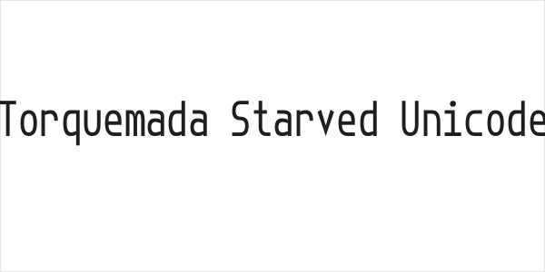 Torquemada Starved Unicode Logo