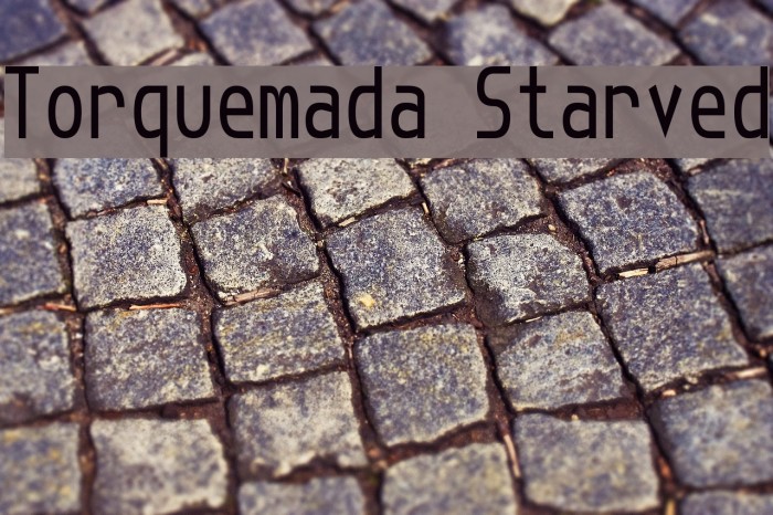 Torquemada Starved Font examples