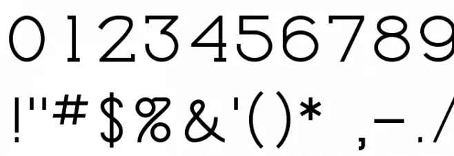 Torrance Font OTHER CHARS