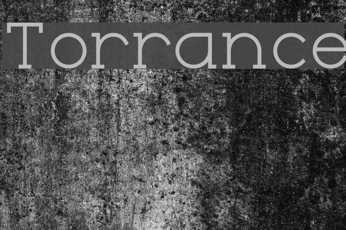 Torrance Font examples