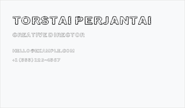 Torstai perjantai Business Card