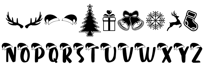 Tortello Santa Hat Font OTHER CHARS