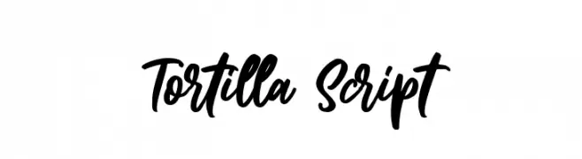 Tortilla Script  Frei Schriftart Herunterladen