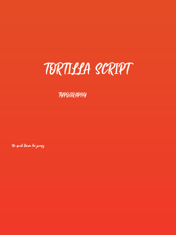 Tortilla Script Poster