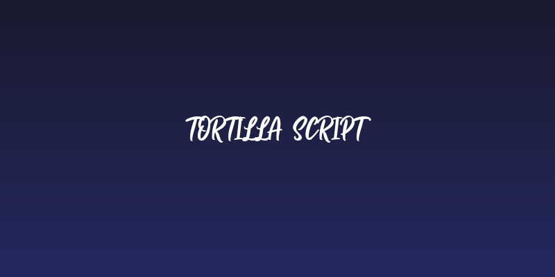 Tortilla Script Social Header