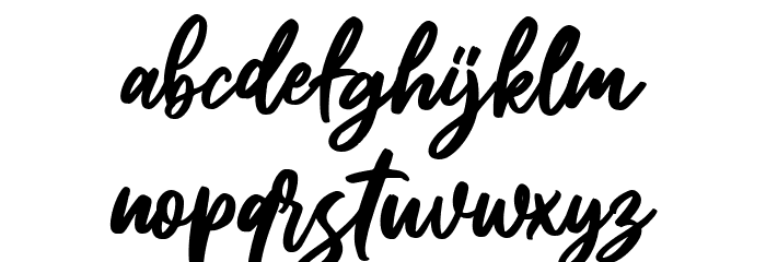 Tortilla Script Font LOWERCASE