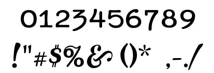 Tortuga Font OTHER CHARS