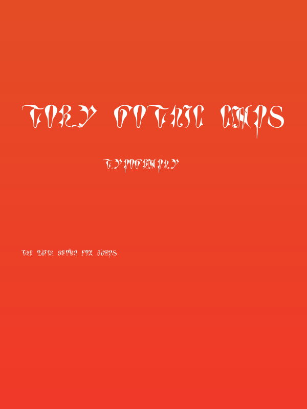 Tory Gothic Caps Poster