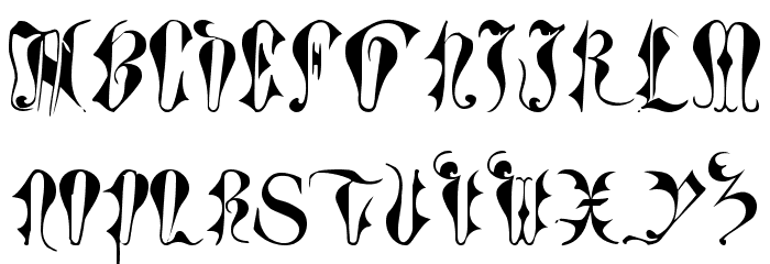 Tory Gothic Caps Font LOWERCASE