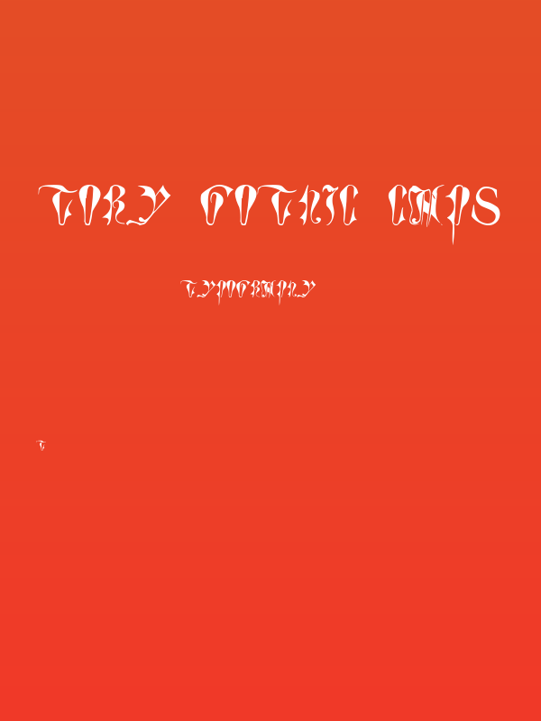 Tory Gothic Caps Poster