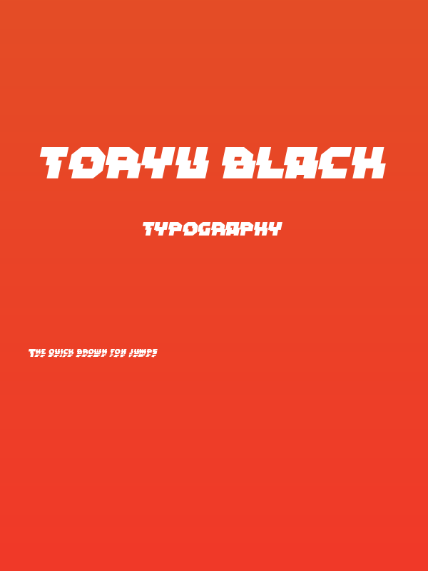 Toryu Black Poster