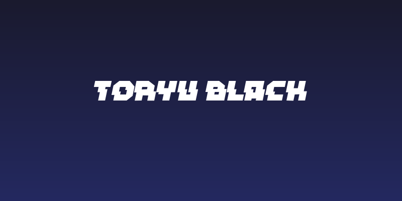 Toryu Black Social Header