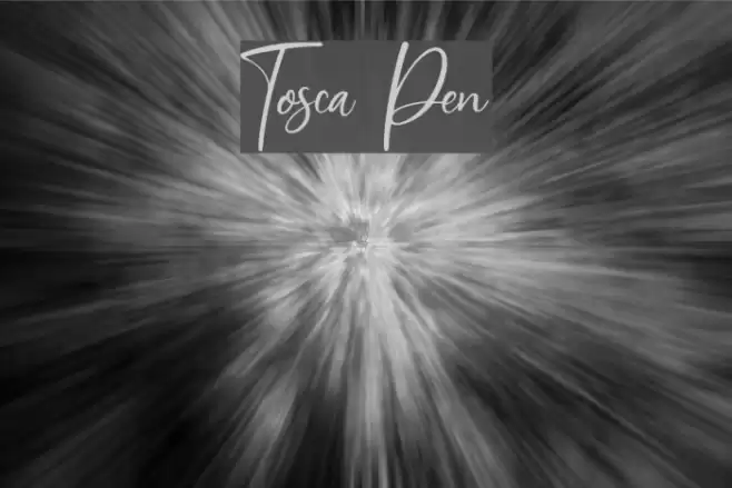 Tosca Pen Font examples