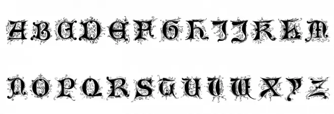 Tosca Font Litere mari