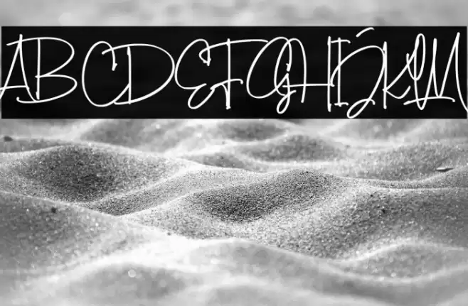 ToscaBeautyDemo Font examples