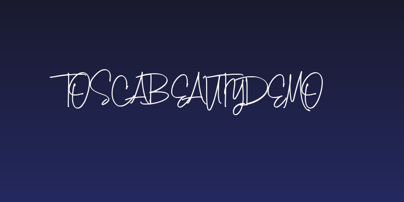 ToscaBeautyDemo Social Header