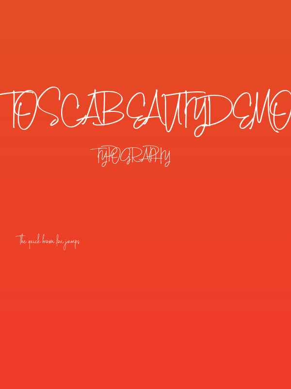 ToscaBeautyDemo Poster