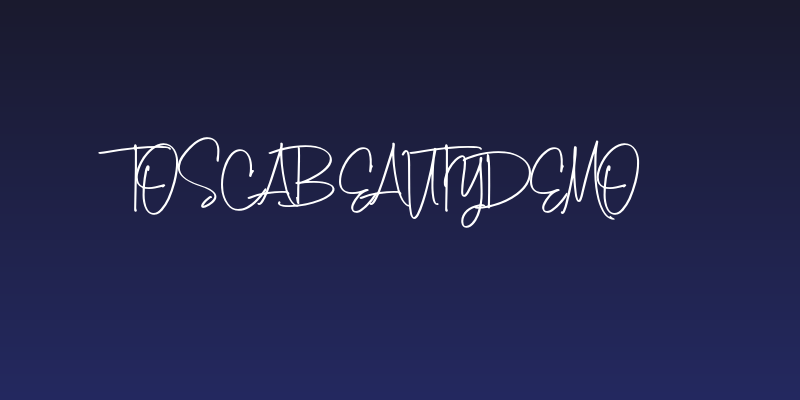 ToscaBeautyDemo Social Header