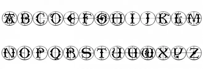 ToscanButtons Polices MAJUSCULES