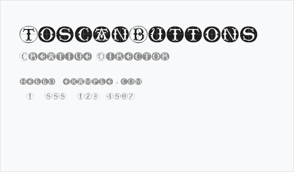 ToscanButtons Business Card