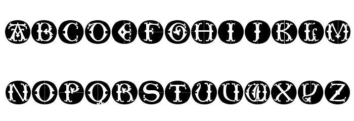 ToscanButtons Font LOWERCASE