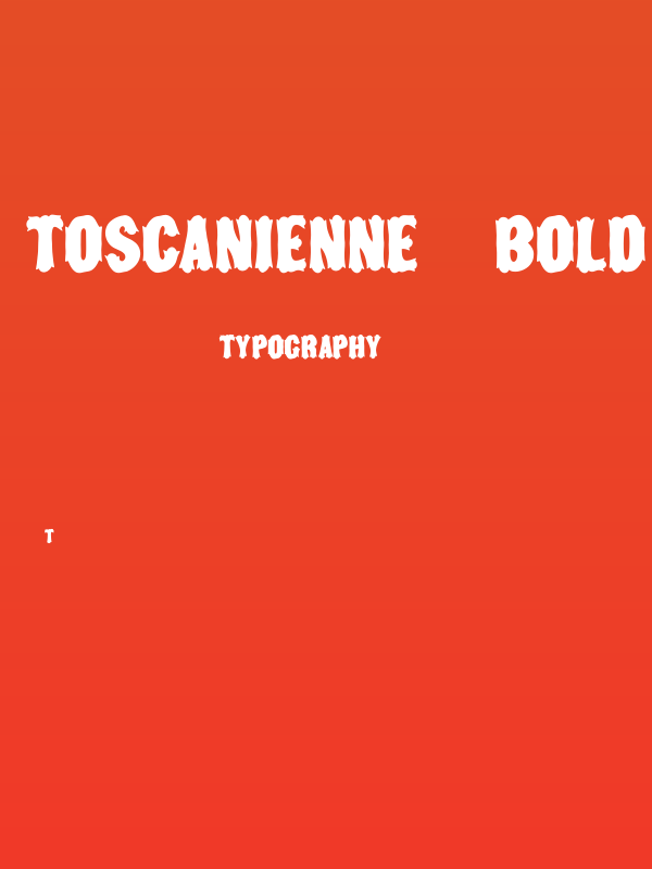 Toscanienne-Bold Poster