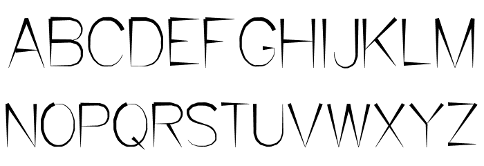 Tosen Light フォント 大文字