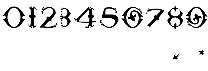 ToskanaCapsRound Font OTHER CHARS