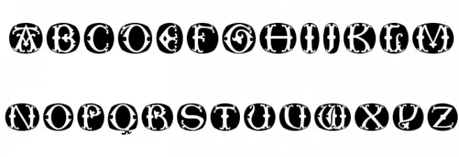 ToskanaCapsRound Schriftart Groß