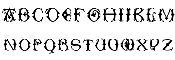 ToskanaCapsRound Font LOWERCASE
